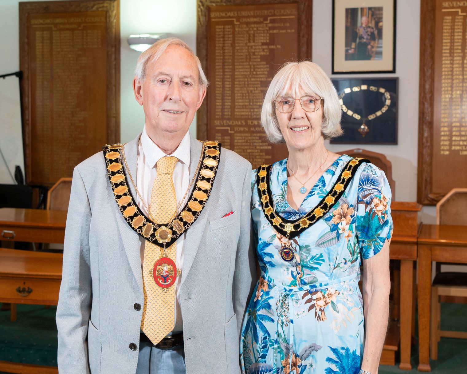 Cllr Clayton and his wife, Gill
