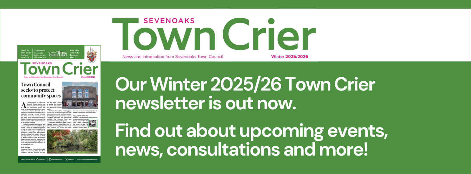 Winter 2025 Town Crier out now