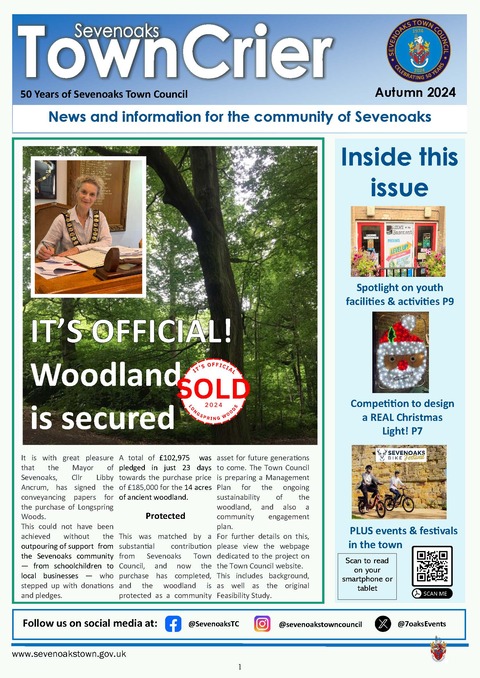 The new Town Crier is out  in electronic form - read it here now!