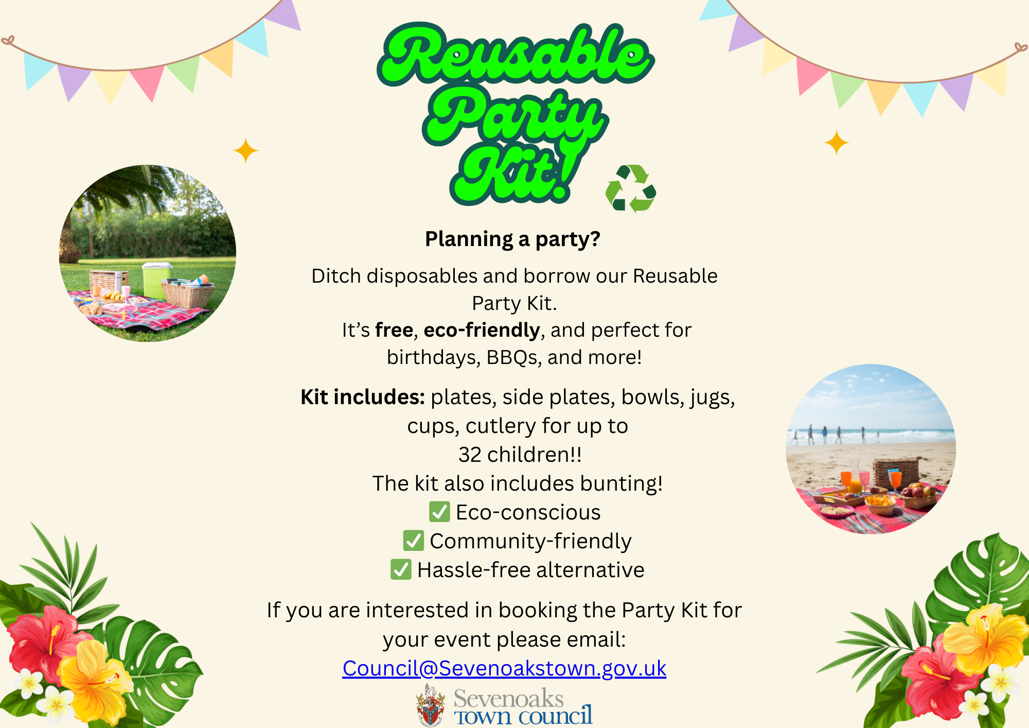 Residents can now borrow our free Reusable Party Kit