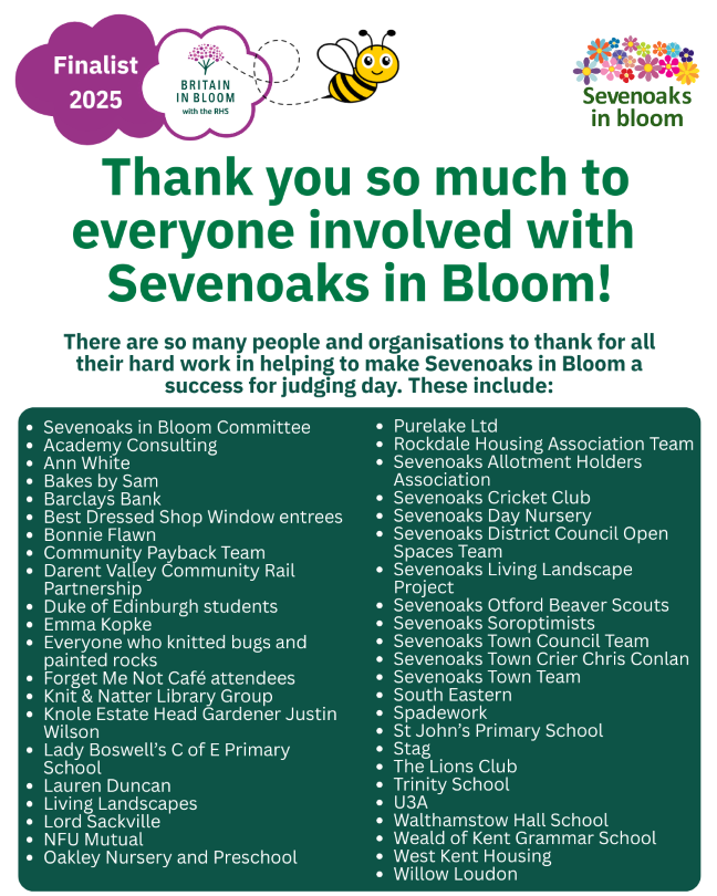 Extraordinary community effort for Britain in Bloom as Sevenoaks judged in national finals
