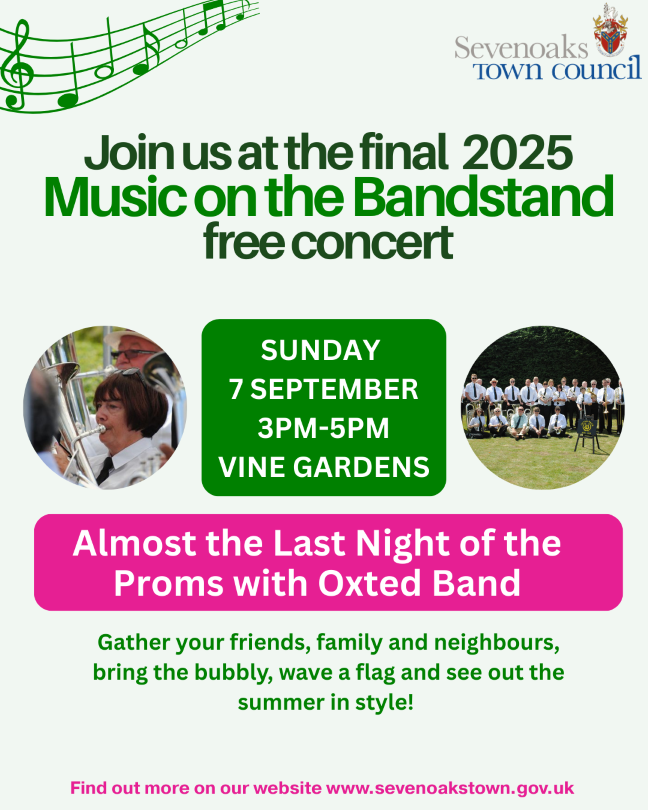 Final Bandstand concert will bring summer to a close in Sevenoaks
