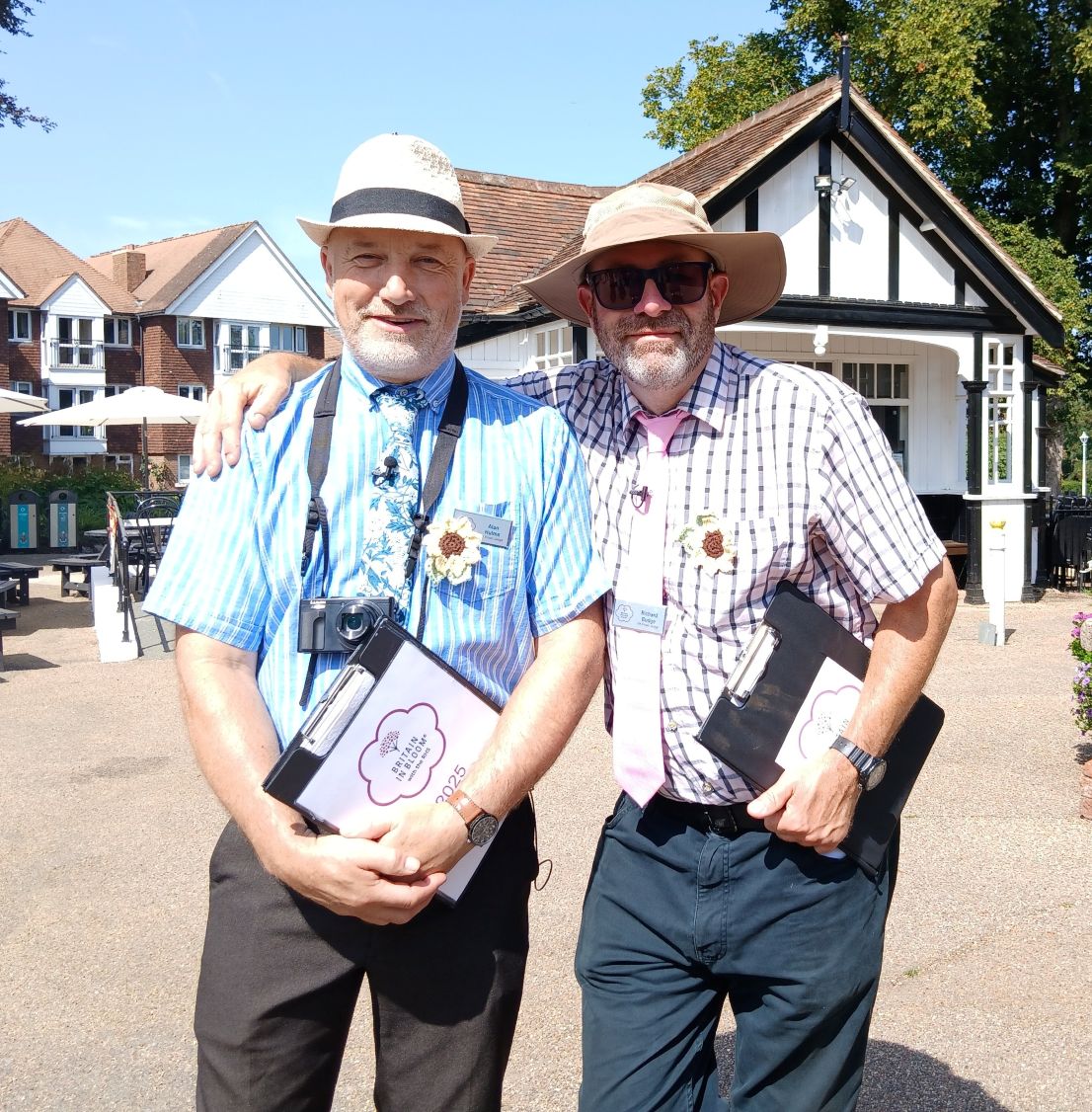 Britain in Bloom judges Richard Budge and Alan Hulme