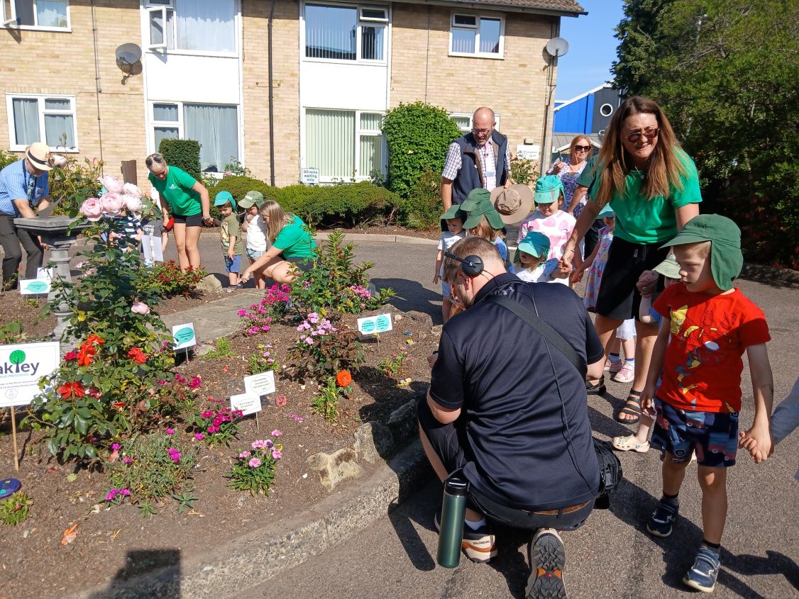 Oakley Day Nursey showing work at Rockdale Housing Association