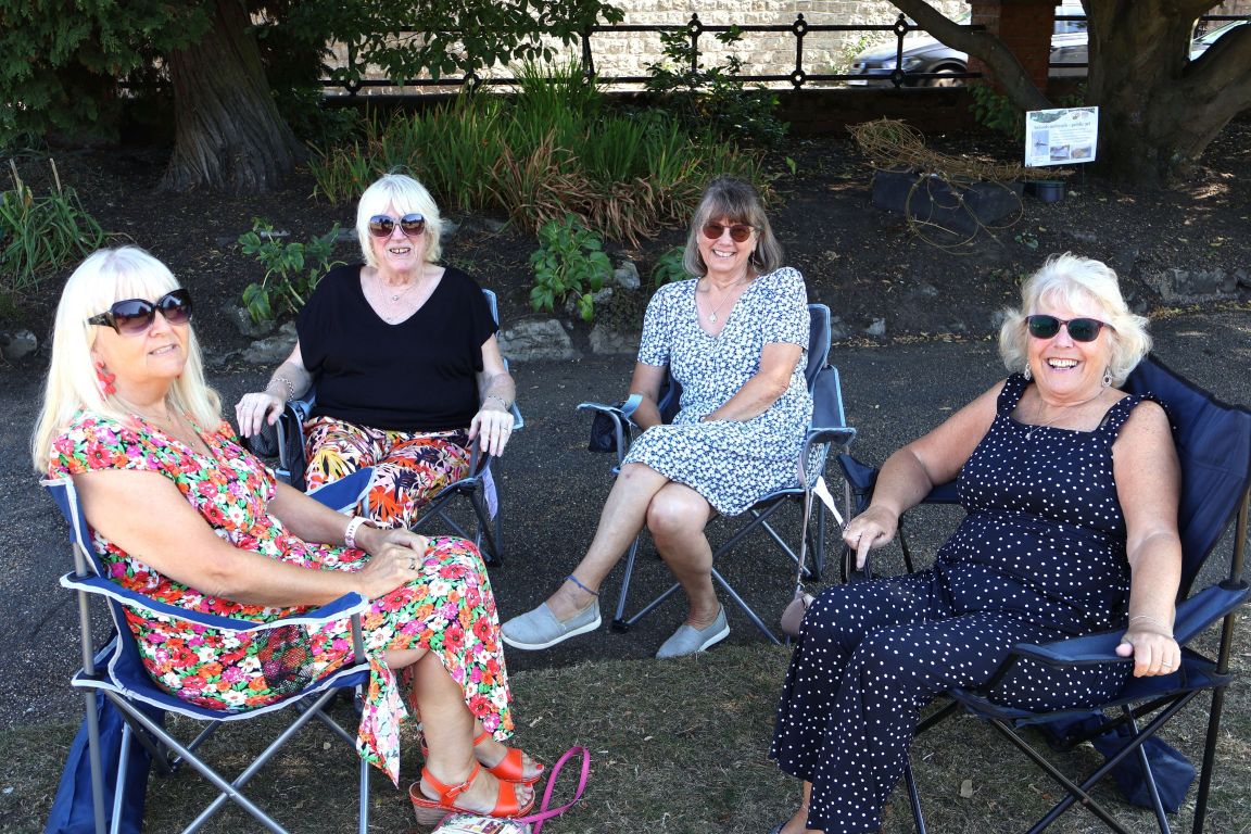 Community enjoying Bandstand concert