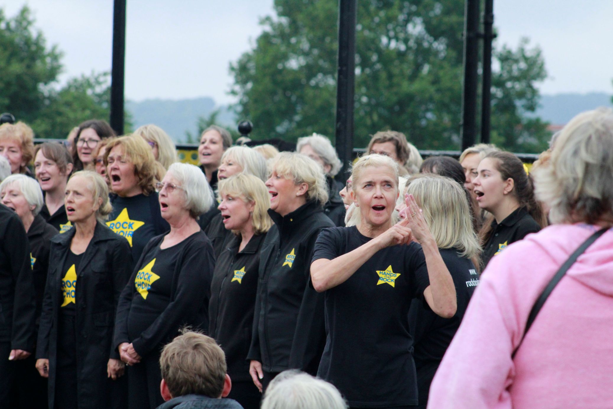 Rock Choir perform at the Vine