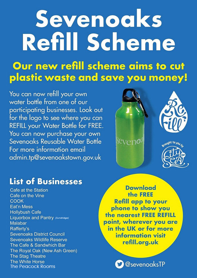 Sevenoaks Refill Scheme poster