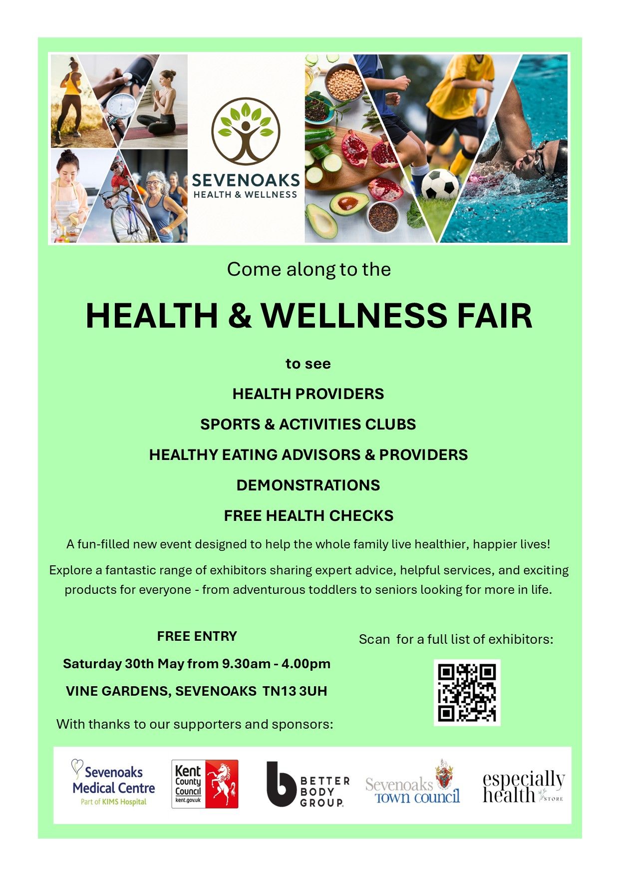 Health and Wellness Fair poster