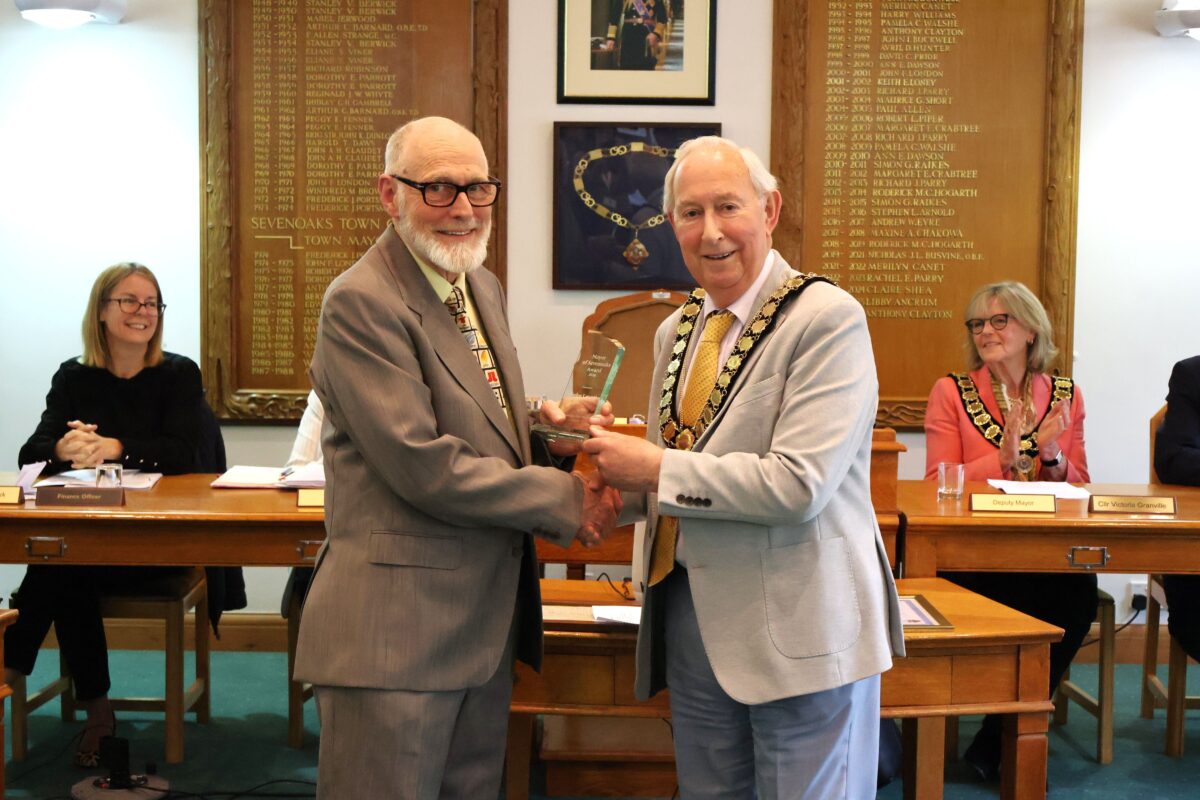 John Levett receives Mayor's Award