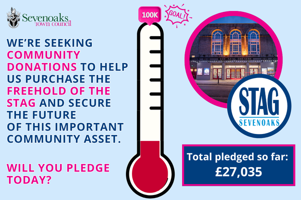 Stag fundraiser thermometer - £27,035