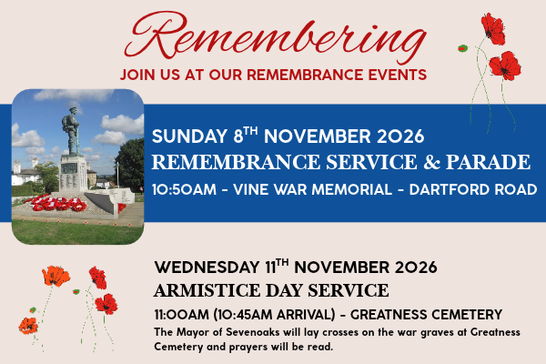 Remembrance events in Sevenoaks