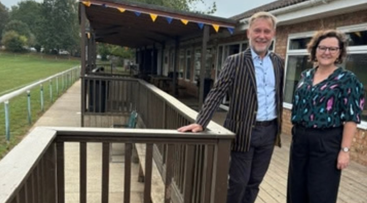 Sevenoaks Rugby Club - Cllr Shea and Nick Pierce